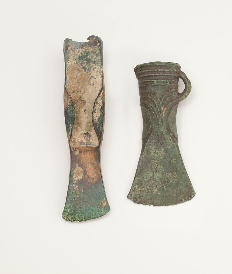 Two Bronze Age Axes Showing Development Photograph by Paul D Stewart