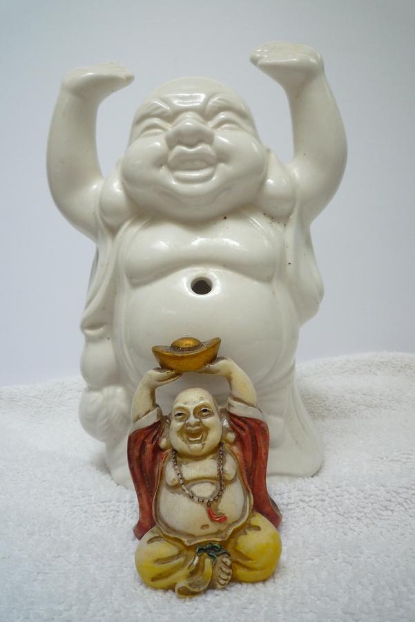 Two Buddhas Photograph by Douglas Fromm