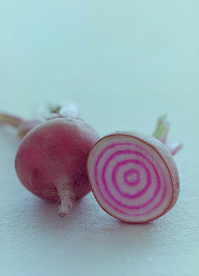 Two Chioggia Beets Photograph by Romulo Yanes