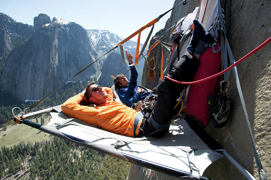 Two Climbing Partners Relax Photograph by Corey Rich | Fine Art America