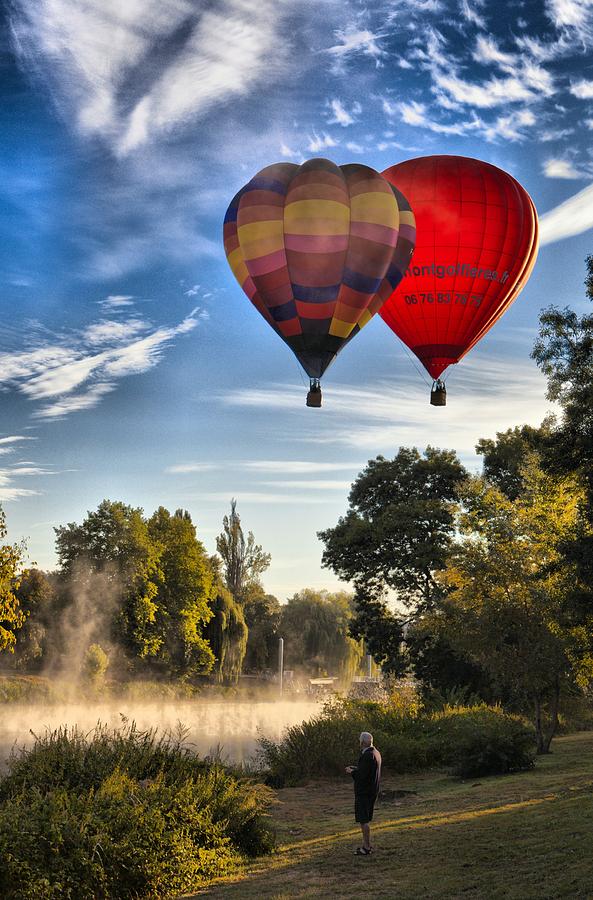 Two close balloons Photograph by Mick Flynn