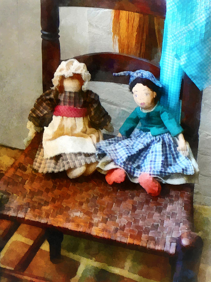 Two Colonial Rag Dolls Photograph by Susan Savad