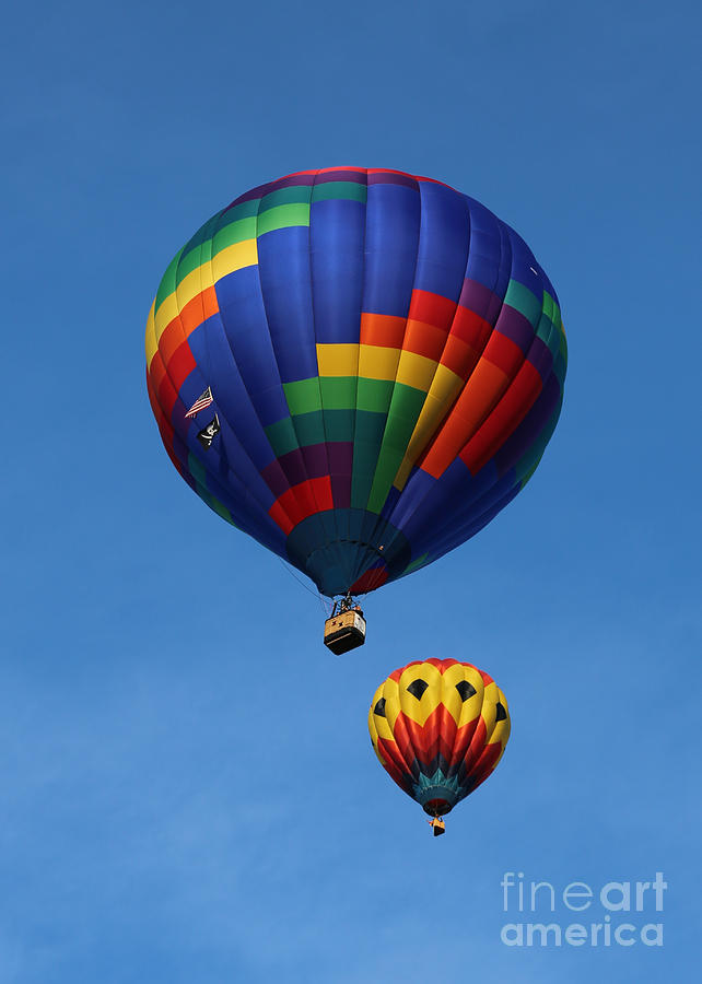 Two Colorful Balloons Photograph by Carol Groenen