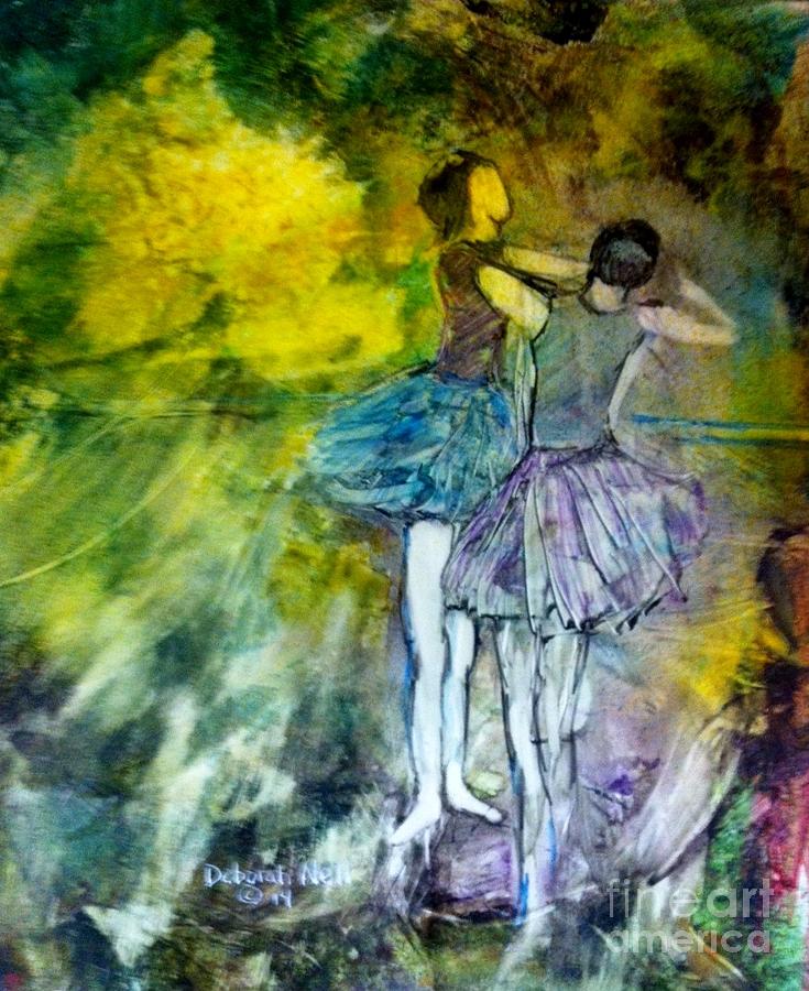 Two Dancers Painting by Deborah Nell