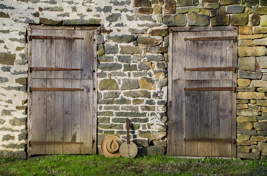 Music Photograph - Two Doors on a Barn by Bill Cannon