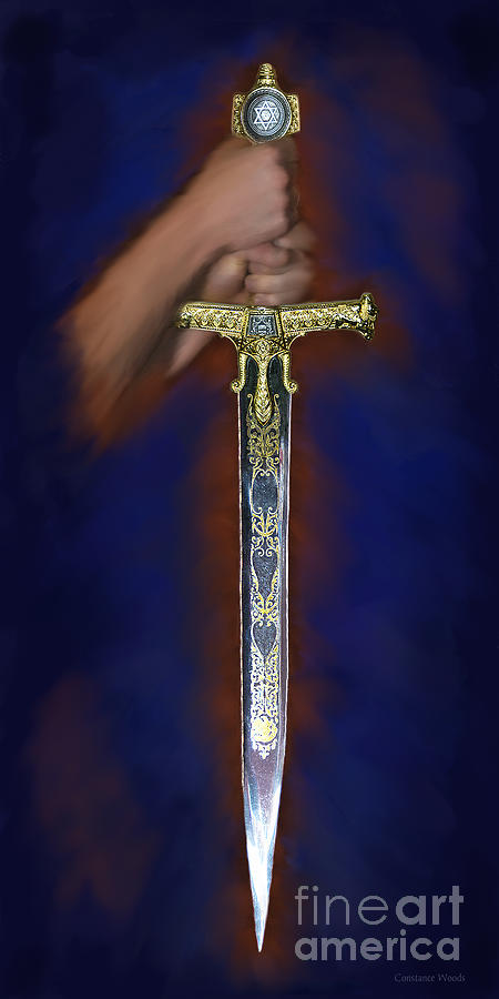 Two Edged Sword Painting by Constance Woods