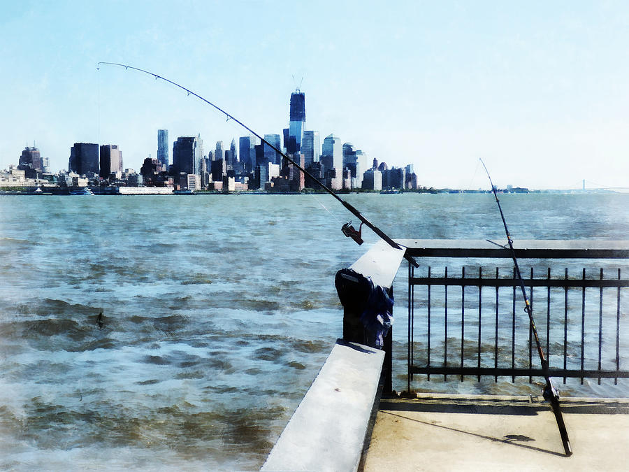 Skyscraper Photograph - Two Fishing Poles by Susan Savad