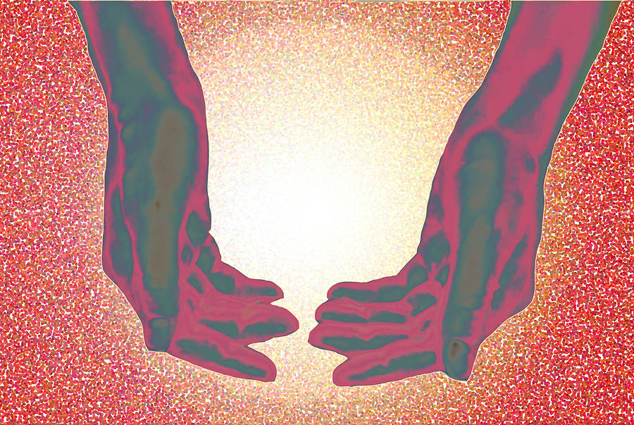 Two Hands Digital Art by Laura Pierre-Louis