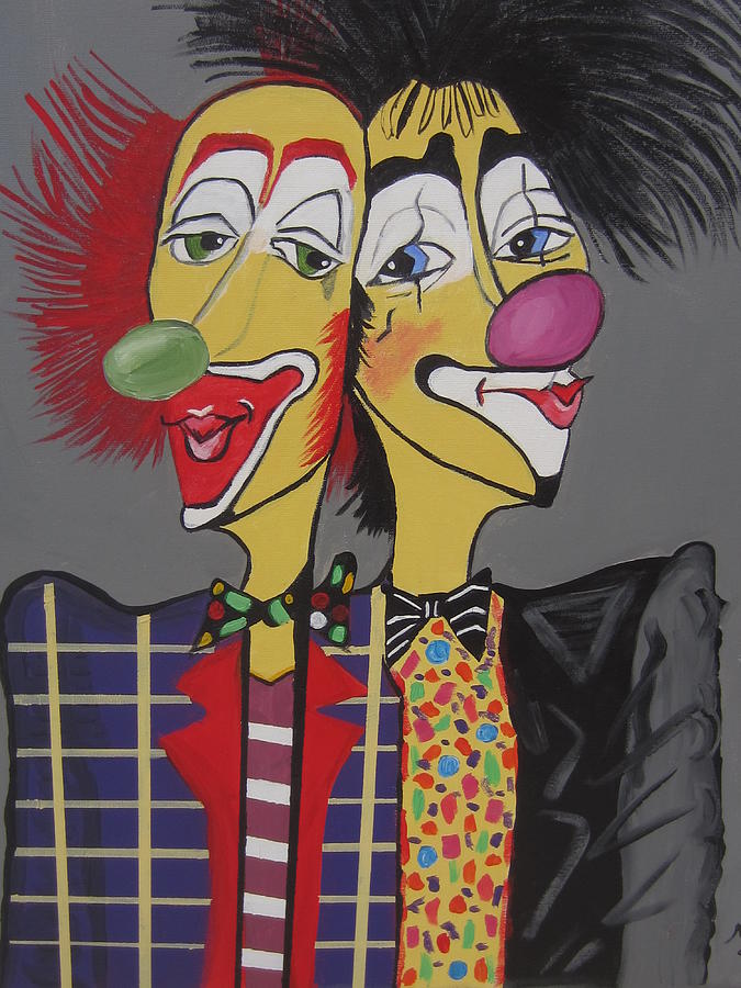 Two Heads Are Better Then One Painting by Nora Shepley