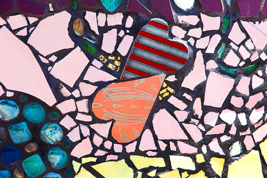 Two Hearts Mosaic Photograph by Art Block Collections