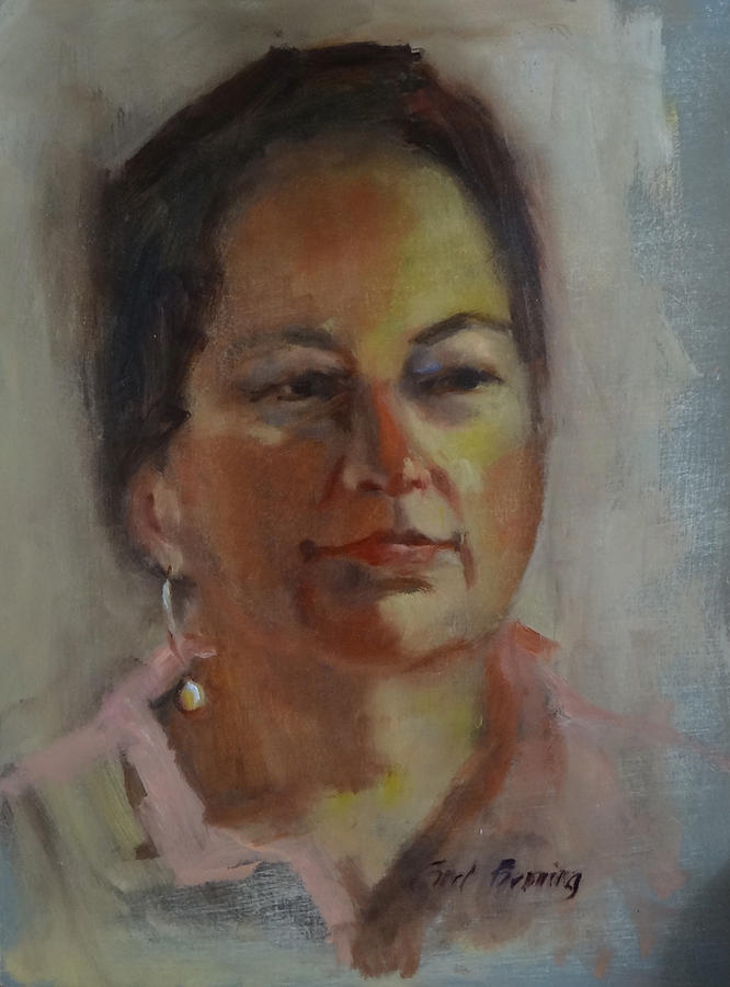 Two Hour Life Study of Susan Painting by Carol Berning