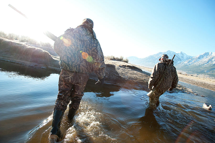 Anticipation Photograph - Two Hunters Track Geese In Nevada by Corey Rich Anticipation Photograph - Two Hunters Track Geese In Nevada by Corey Rich