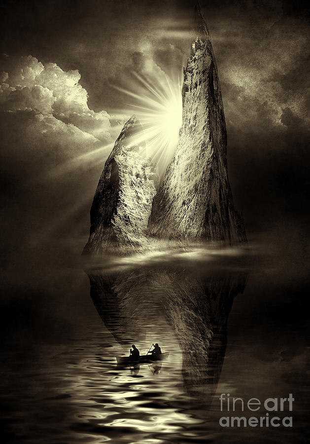 Two in a Boat Digital Art by Svetlana Sewell