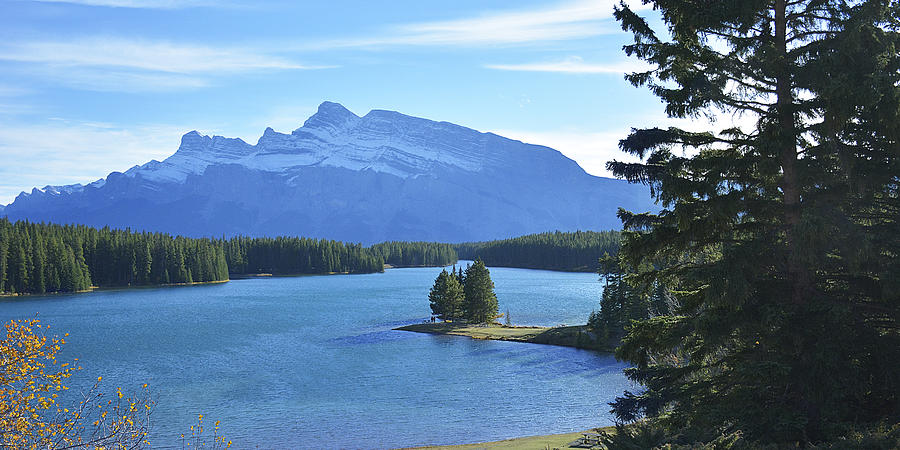 Banff National Park Photograph - Two Jack Lake Banff by Sherri Abell