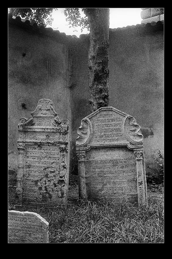 Two Jewish Gravestones Photograph by Weston Westmoreland