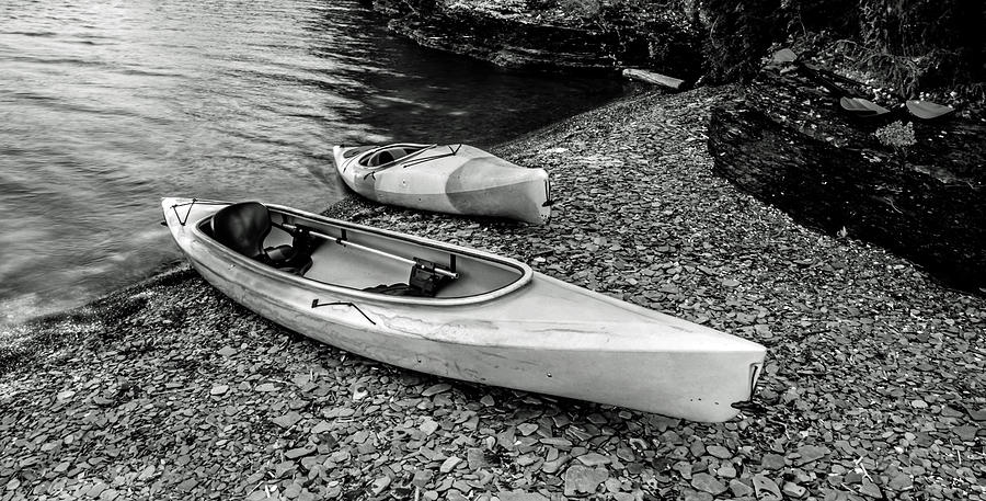 Two Kayaks on Seneca Lake Photograph by Photographic Arts And Design Studio