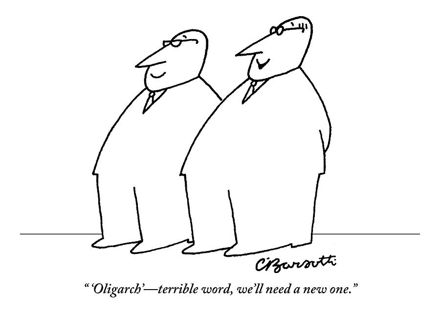 Two Large Men Wearing Suits Drawing by Charles Barsotti Two Large Men Wearing Suits Drawing by Charles Barsotti