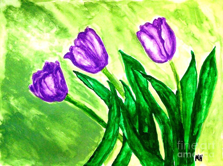 Tulip Painting - Two Lips by Marsha Heiken