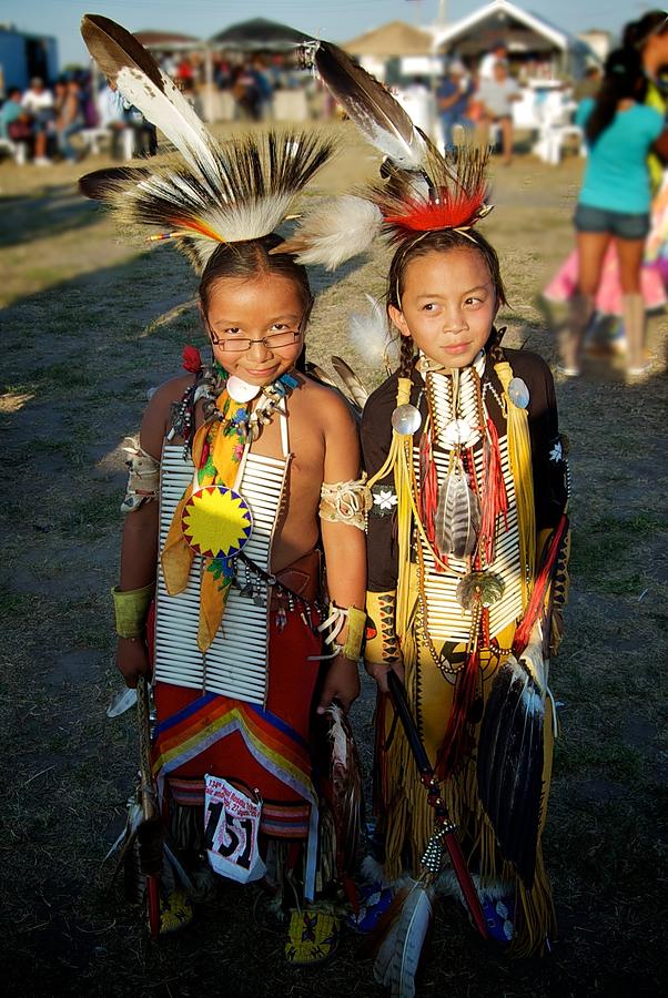 Native American Photograph - Two Little Indian Boys by Jim Cortez