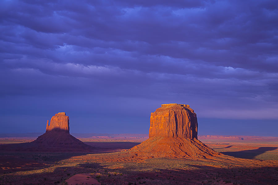 Two Lone Buttes Photograph by Garry Gay