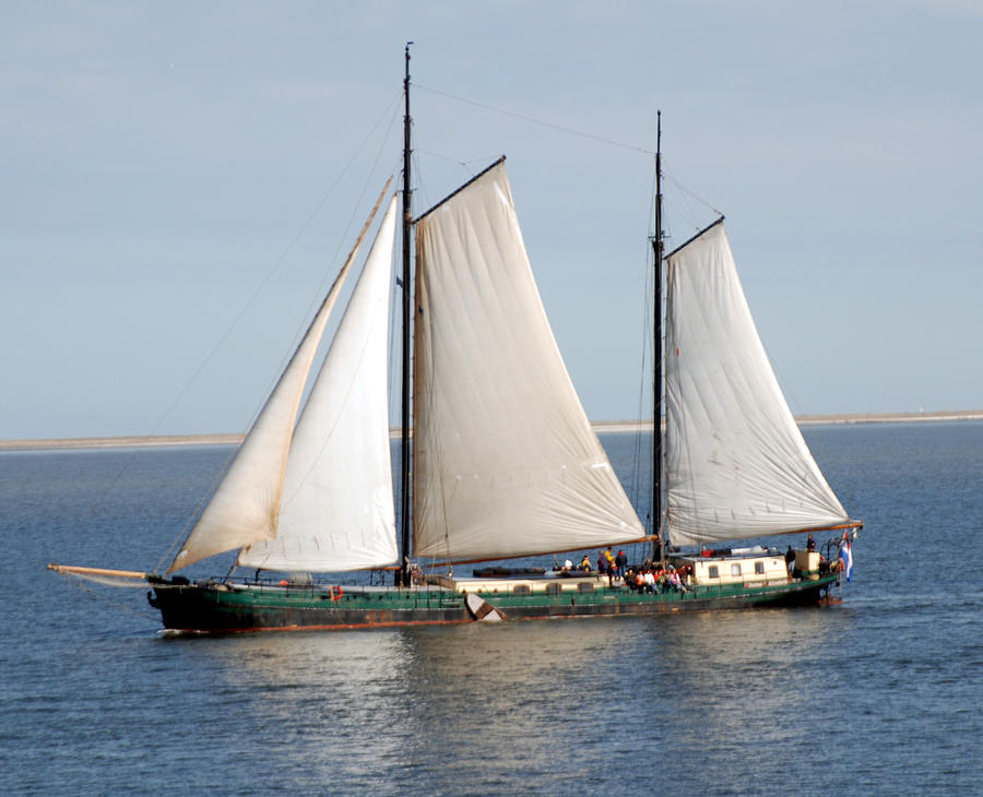 sailboat with mast