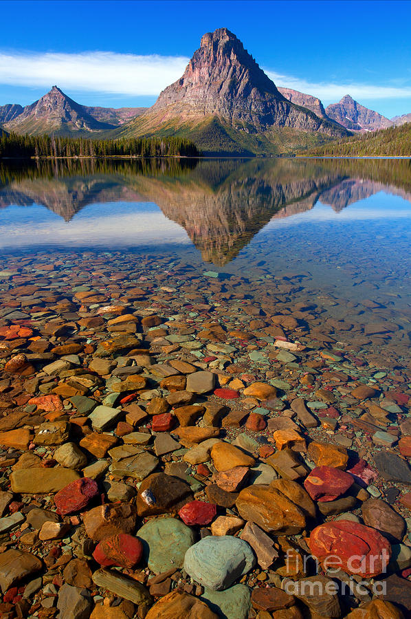 Glacier National Park Photograph - Two Medicine Reflection by Aaron Whittemore