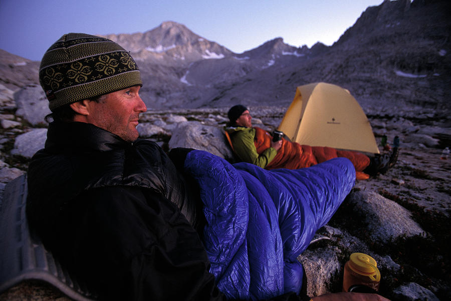 Two Men In Sleeping Bags Photograph by Corey Rich - Fine Art America