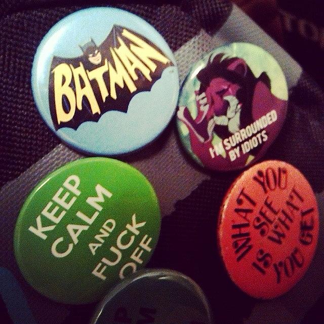 Batman Movie Photograph - Two New Additions To My Backpack by Jessika Olsen