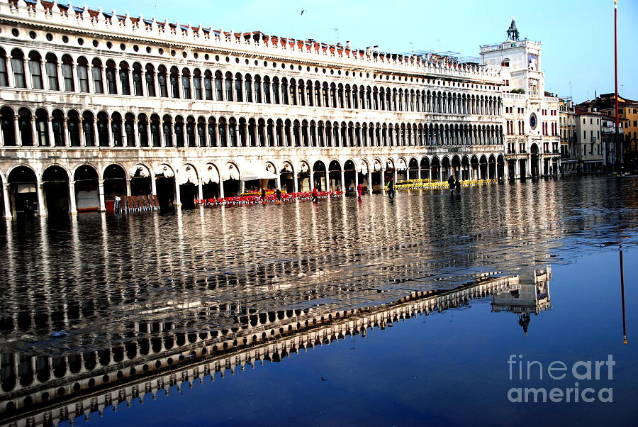 Two of Piazza San Marco Photograph by Jacqueline M Lewis