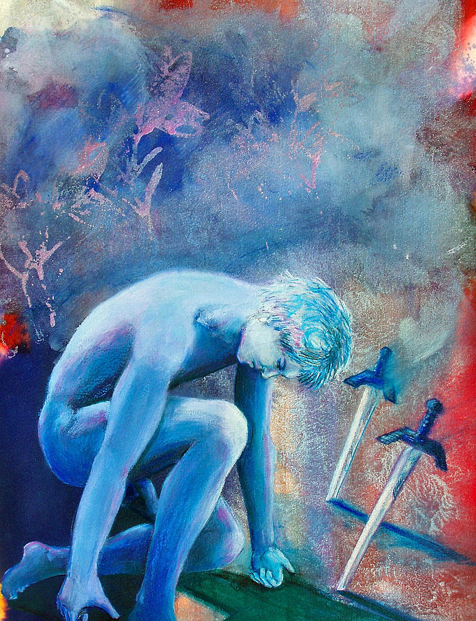 Two of Swords Painting by Rene Capone
