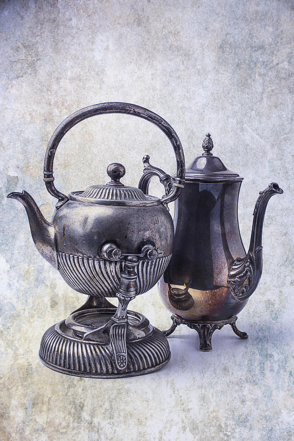 Two Old Teapots Photograph by Garry Gay