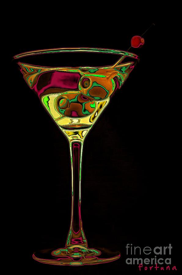 Two Olive Martini Digital Art by Dragica  Micki Fortuna
