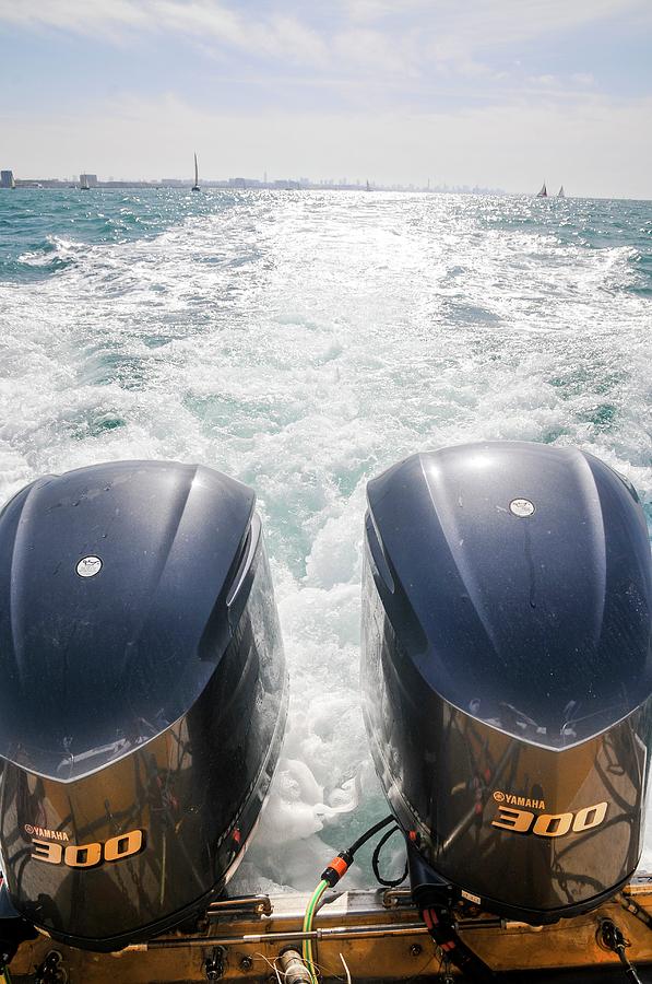 Two Outboard Engines Photograph by Photostock-israel