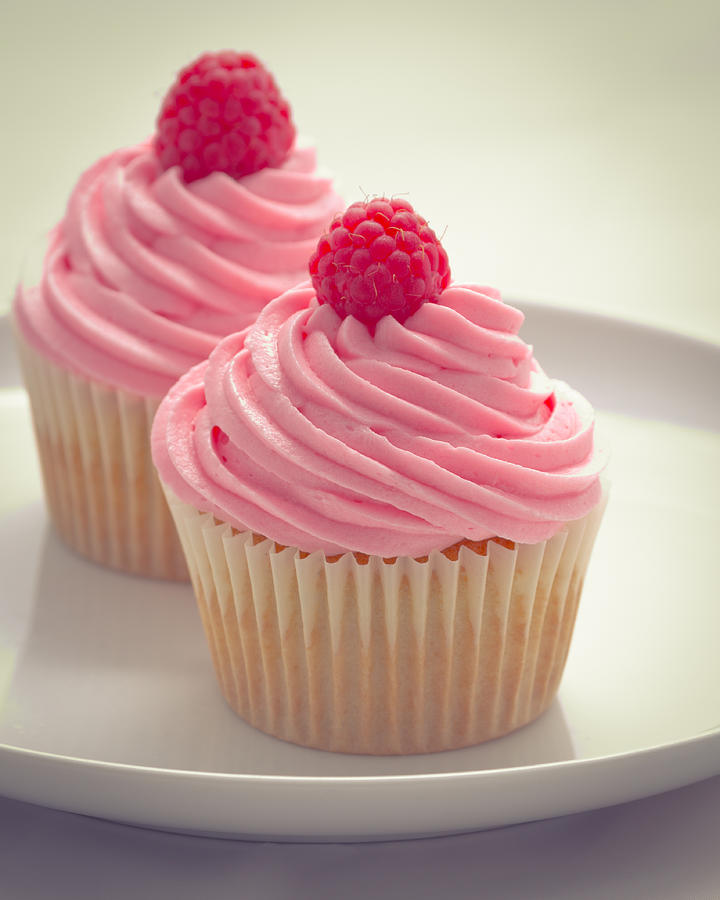 Two pink cupcakes Photograph by Daniele Carotenuto Photography