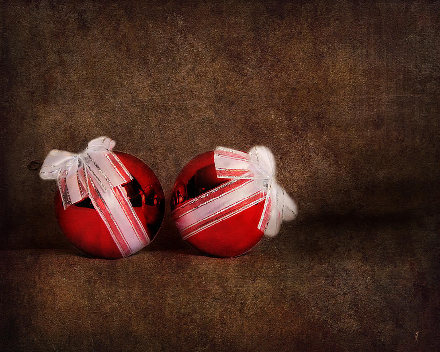 Two Red Ornaments Photograph by Jai Johnson