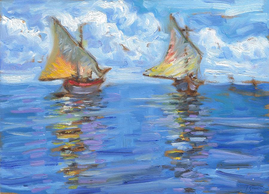 impressionist sailboat paintings