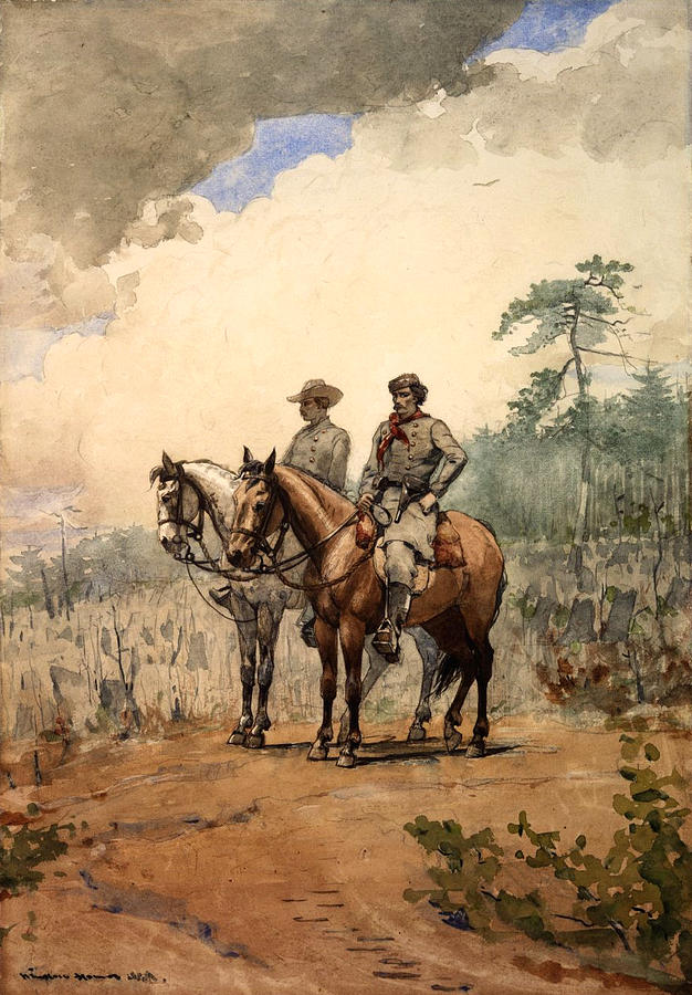 Two Scouts Digital Art by Winslow Homer