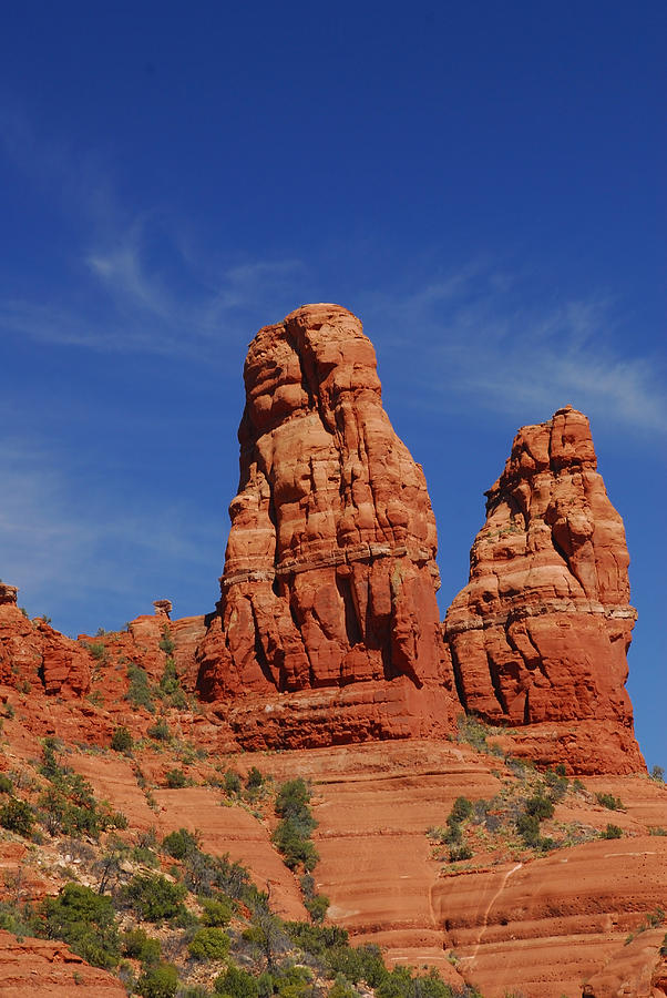 Two Sisters Rock, Az Photograph by Charles Angelo