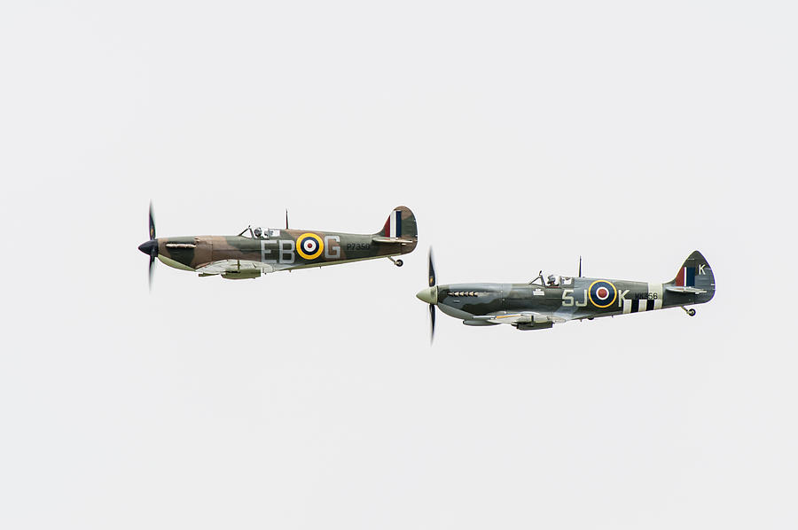 Two Spitfires Photograph by Gary Eason