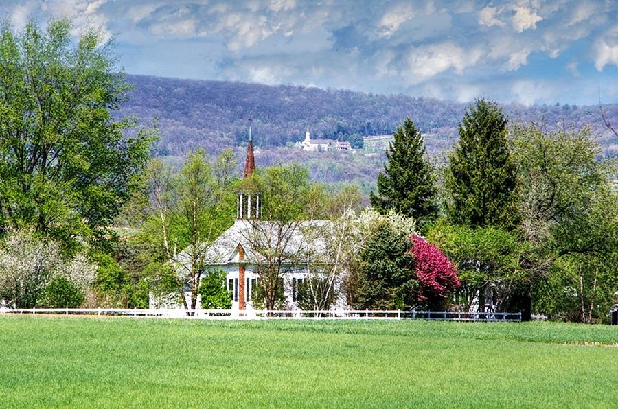 Two Steeples in Nippenose Valley Photograph by Stephanie Calhoun Pixels