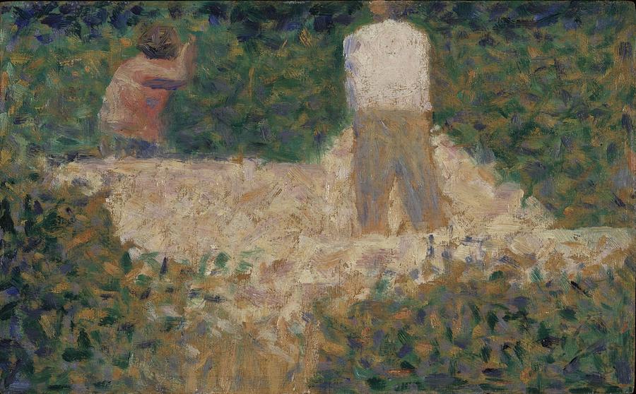 Two Stonebreakers, C.1881 Painting by Georges Pierre Seurat
