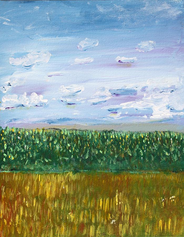 Two Summer Fields Painting by Mark Stiles - Fine Art America