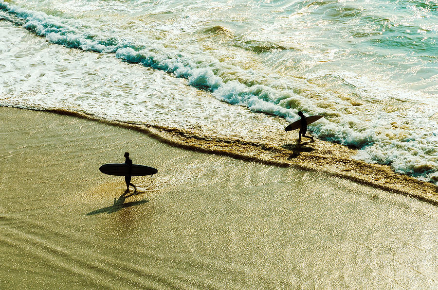 Two surfers  Photograph by Dutourdumonde Photography
