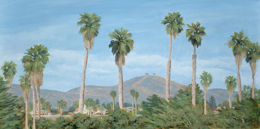 Two Tree's from Ventura State Park Painting by Tina Obrien - Fine Art ...