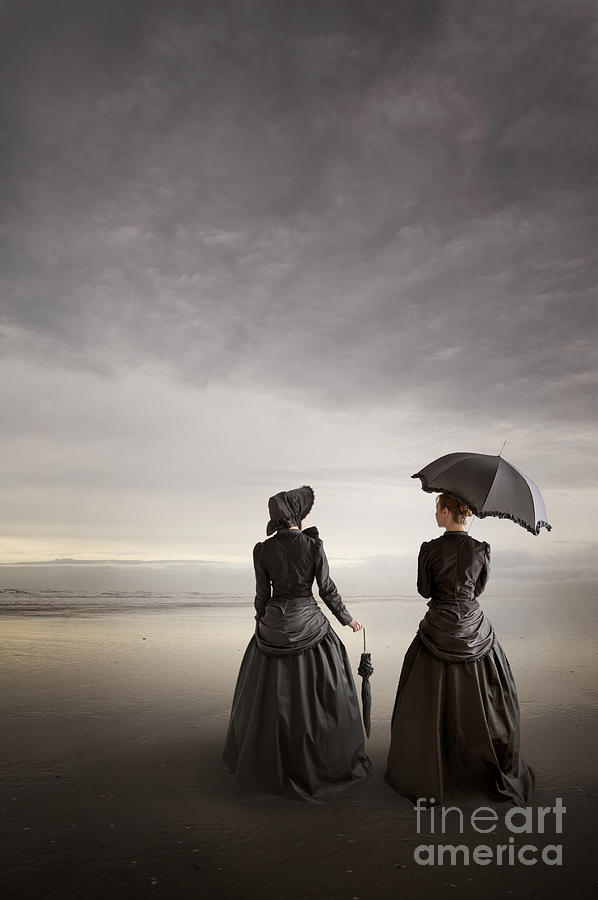 Two Victorian Women On The Beach Photograph By Lee Avison Pixels 9872