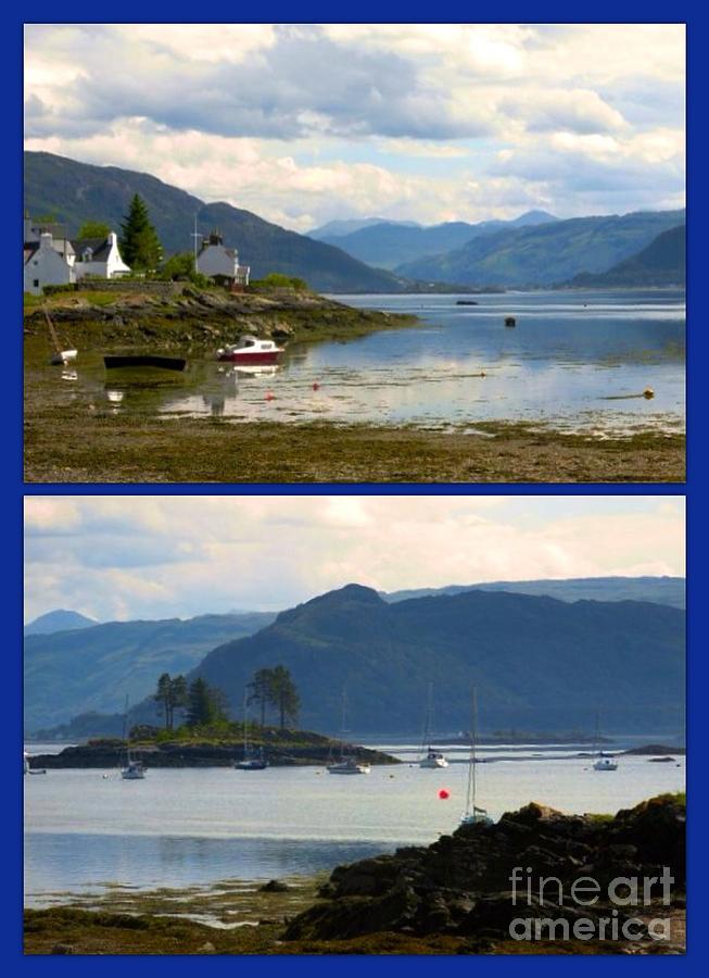 Two Views of Plockton Photograph by Joan-Violet Stretch