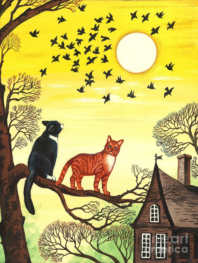 Two Watchers Painting by Margaryta Yermolayeva Two Watchers Painting by Margaryta Yermolayeva