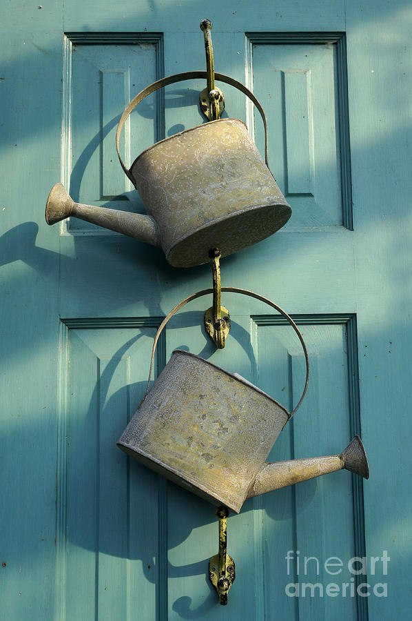 Two Watering Cans Photograph by John  Mitchell