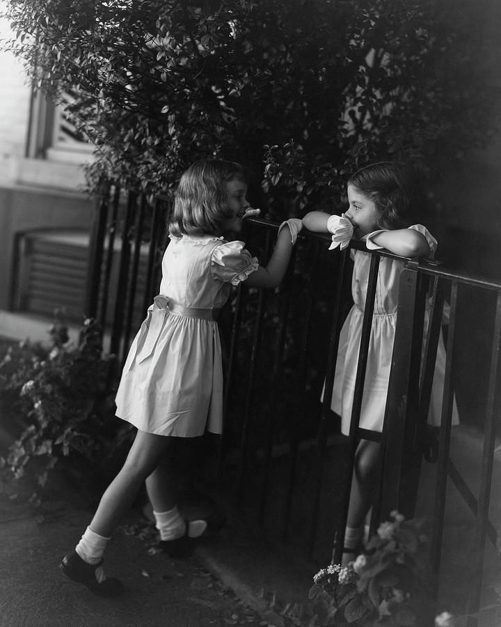 Two Young Girls Photograph by Horst P. Horst