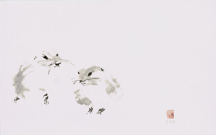 Mouse Painting - Twosome by Lilith Ohan